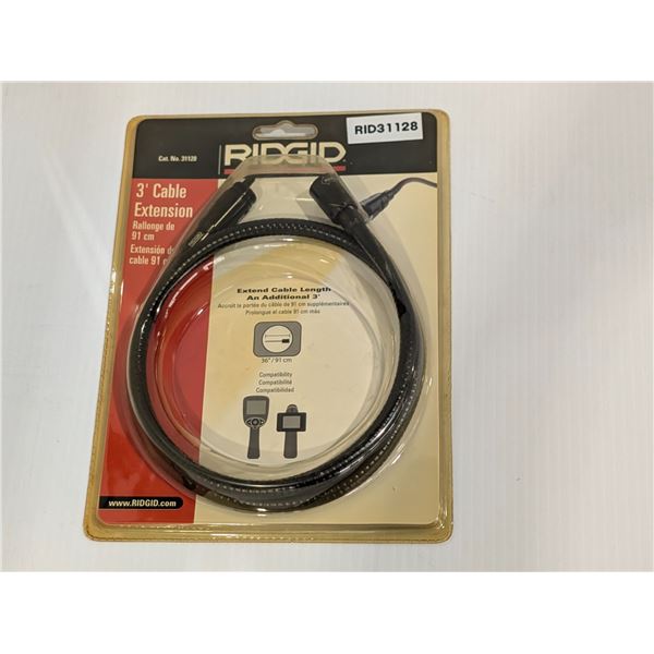RALLONGE DE CABLE 3' RIDGID #31128