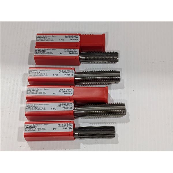 LOT DE 6 TAPS WARWICK ASST