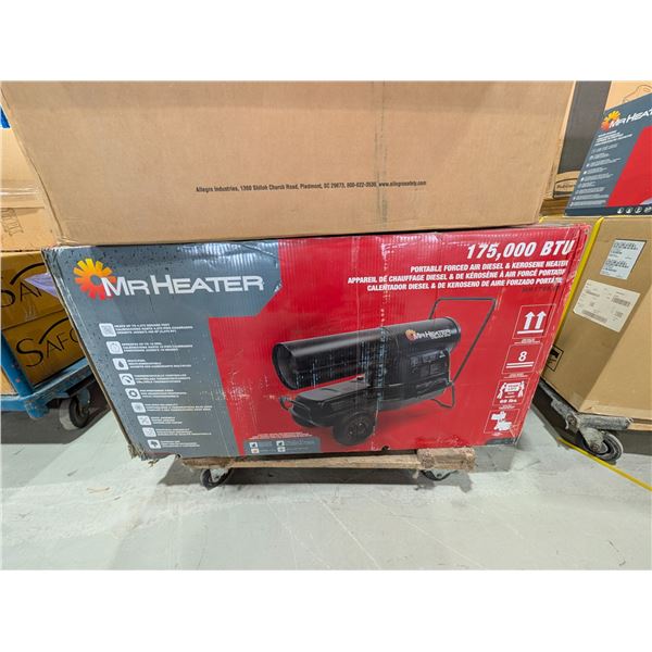 APPAREIL DE CHAUFFAGE DIESEL & DE KÉROSÈNE À AIR FORCÉ 175000btu MR HEATER #MH175 val:$1000
