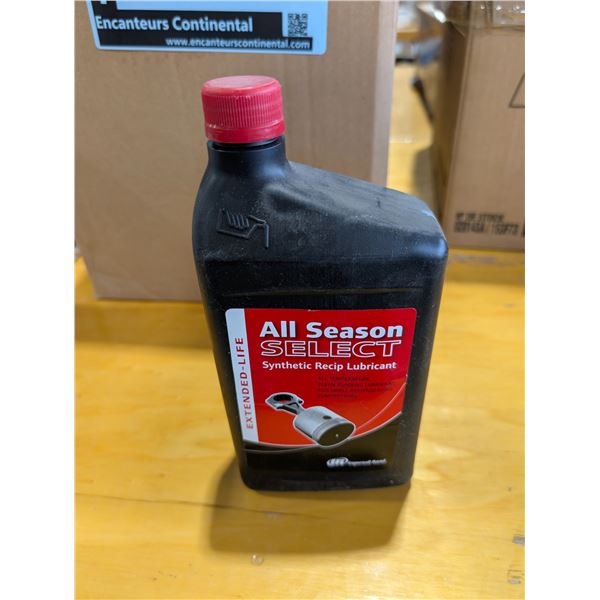 LUBRIFIANT SYNTHÉTIQUE POUR COMPRESSEUR À PISTON, TOUTES SAISONS SELECT, 1 L