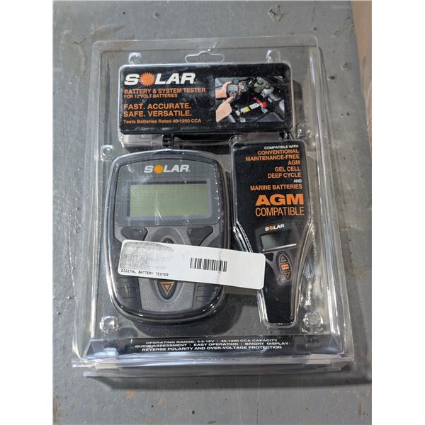 TESTEUR DE DE SYSTÈME ET DE BATTERIE 12v SOLAR #BA9