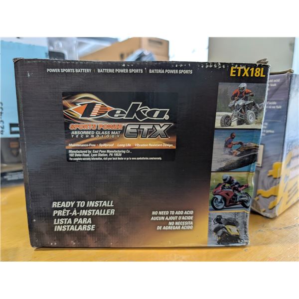 BATTERIE POUR MOTO / QUAD DEKA ETX #ETX18L