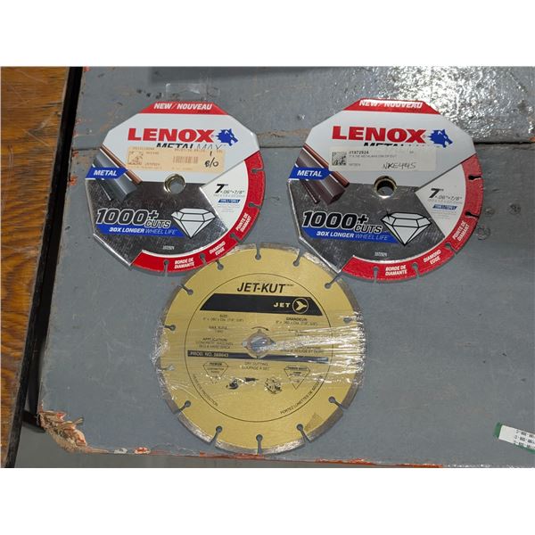 LOT DE 3 LAMES ASST 7"& 8"