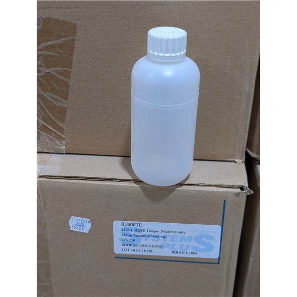 BOITE DE BOUTEILLE HDPE 250ml AVEC BOUCHONS