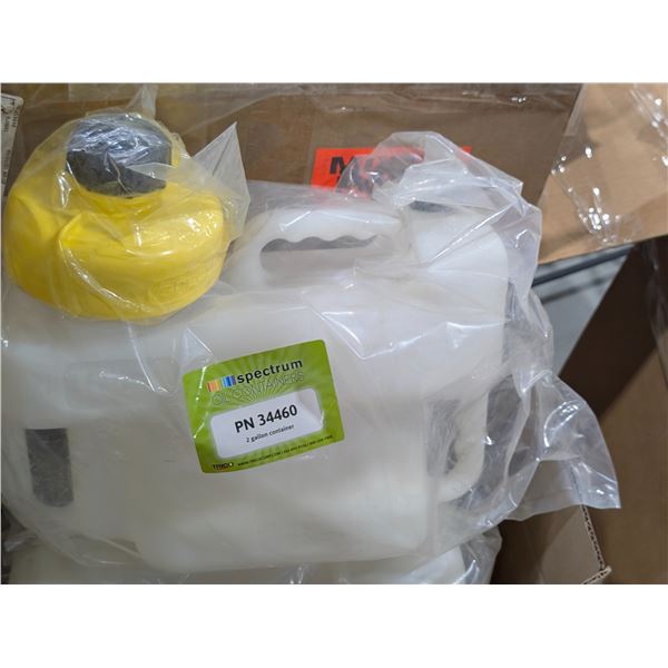LOT DE 10 CONTENANTS DE HUILE A/COUVERCLES 2gal SPECTRUM PN34460