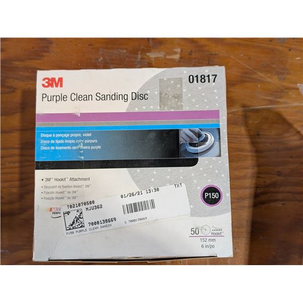 BTE DE 50 DISQUES  À PONÇAGE  6" P150 3M #01817