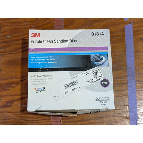 BTE DE 50 DISQUES  À PONÇAGE  6" P240 3M #01814