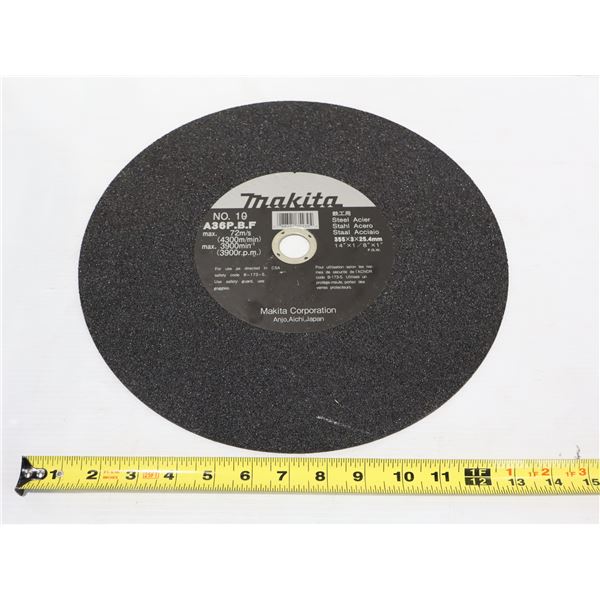 MEULE À TRONÇONNER MAKITA 14"x1/8"x1" POUR ACIER