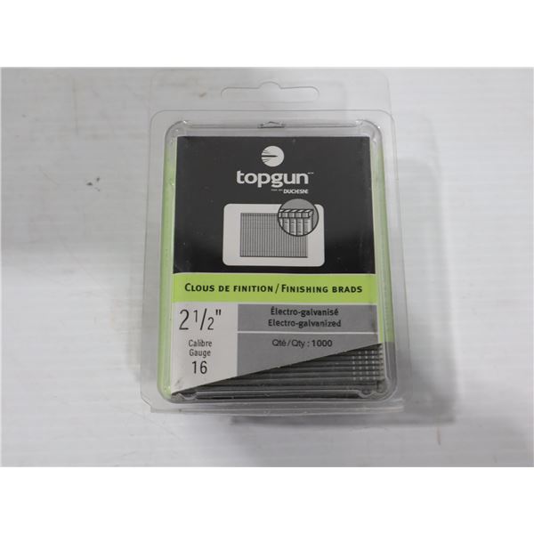 BTE DE 1000 CLOUS DE FINITION 16ga 2-1/2" TOPGUN