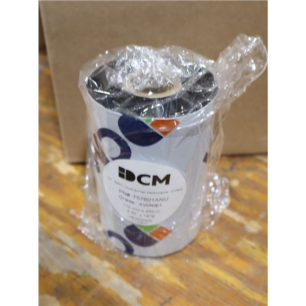 LOT DE 24 RUBANS D'IMPRIMANTE ZEBRA 4.33"x1476'