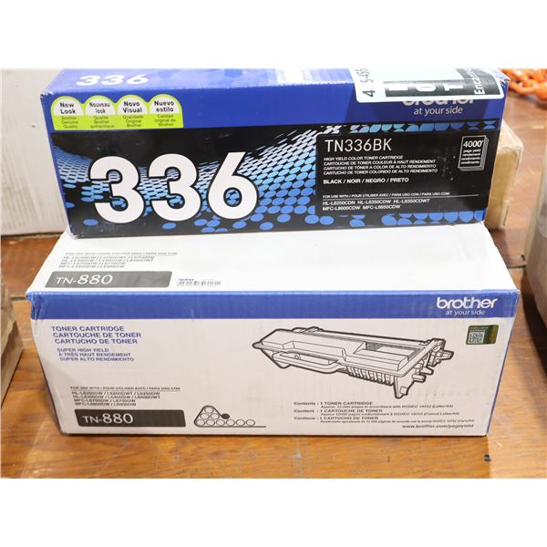 LOT DE 2 TONERS ASST BROTHER