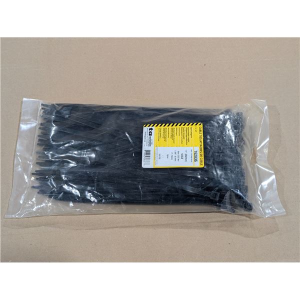 PKG DE 100pcs D'ATTACHES DE CABLES 11" TECHSPAN
