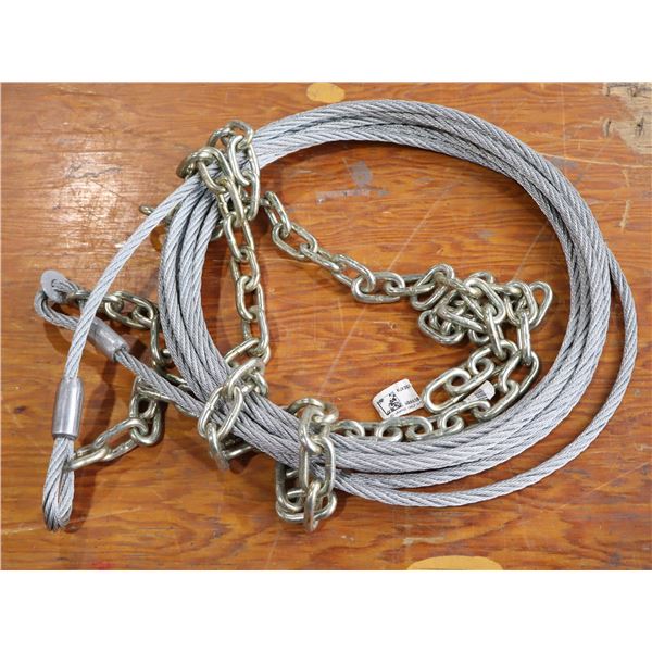 CABLE EN ACIER 3/8"x32'