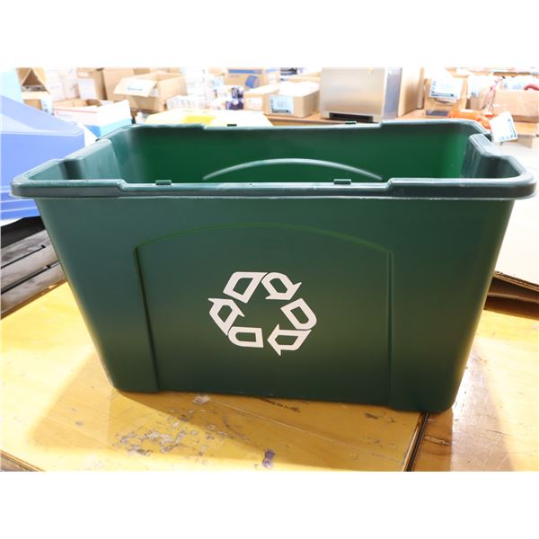 BAC DE RECYCLAGE RUBBERMADE 68L 24"x14"x15"
