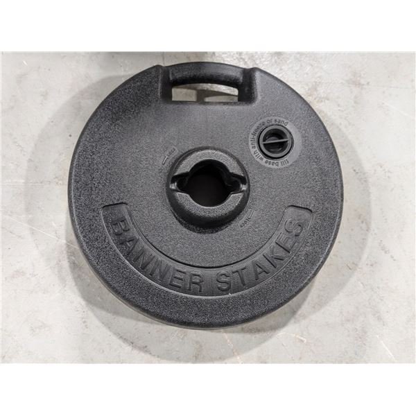 BASE DE POSTE EN PLASTIQUE15"d.