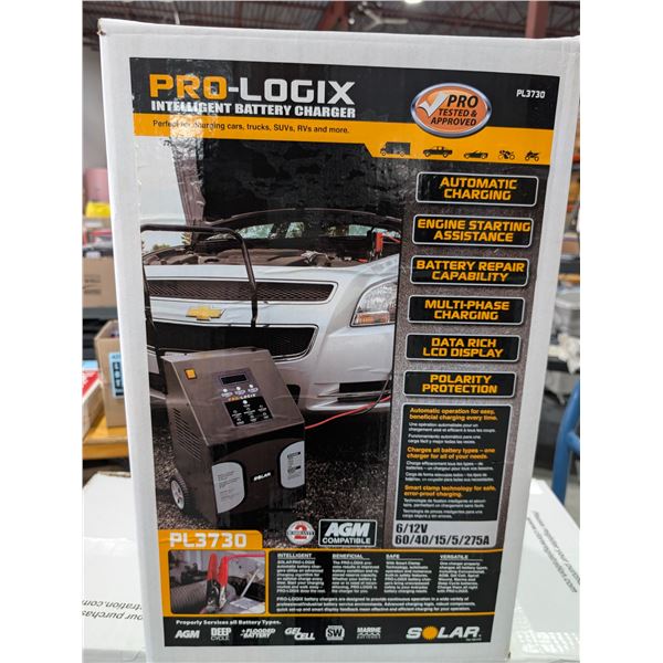 CHARGEUR DE BATTERIE  6/12V    60/40/15/5/275A PRO-LOGIX #PL3730 val:$ 840