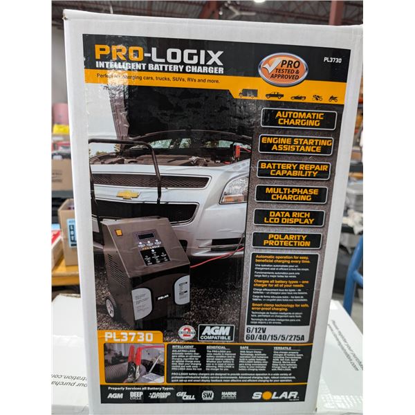 CHARGEUR DE BATTERIE  6/12V    60/40/15/5/275A PRO-LOGIX #PL3730 val:$ 840