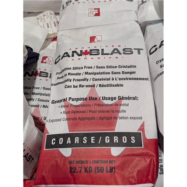 SAC DE MEDIA DE SANDBLAST VERRE RECYCLÉ, 50LBS