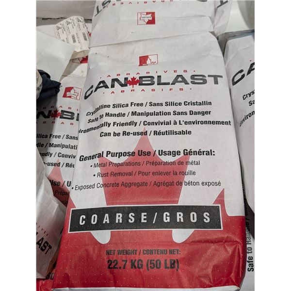 SAC DE MEDIA DE SANDBLAST VERRE RECYCLÉ, 50LBS