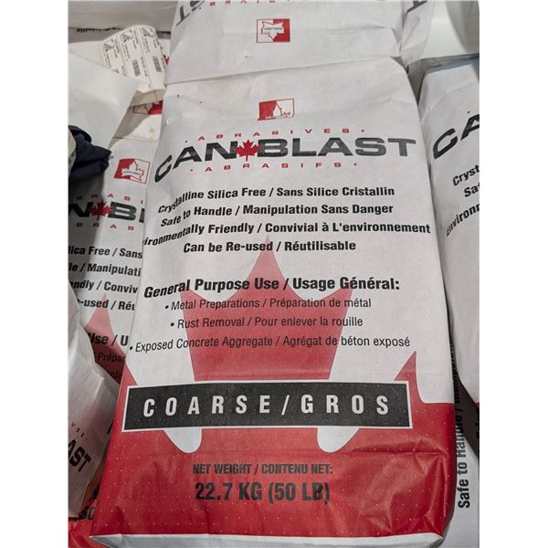 SAC DE MEDIA DE SANDBLAST VERRE RECYCLÉ, 50LBS