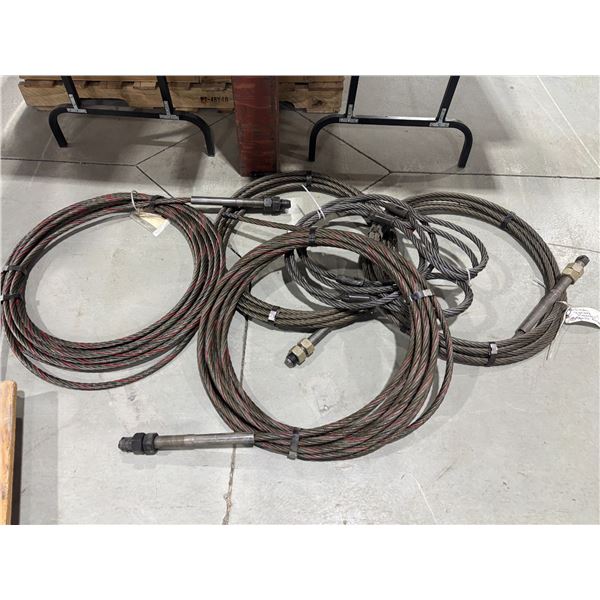 LOT DE CABLES EN ACIER ASST