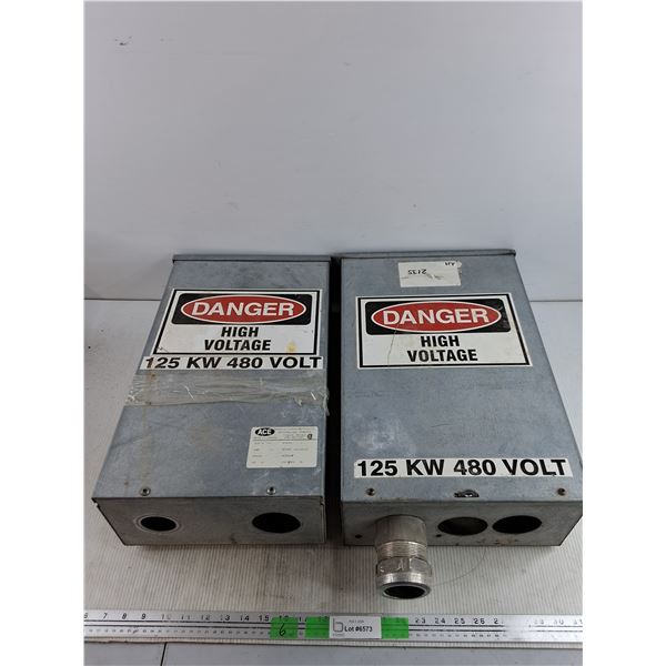 (2) 125KW 480 Volt Electrical Junction Boxes 18