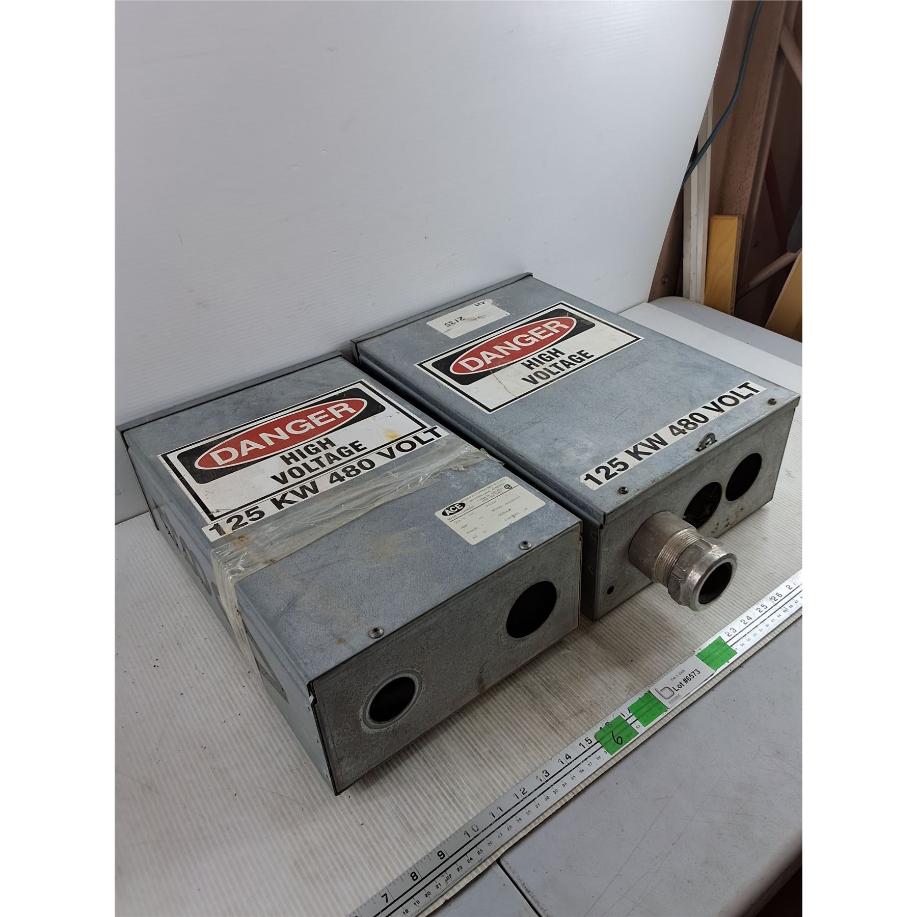 (2) 125KW 480 Volt Electrical Junction Boxes 18