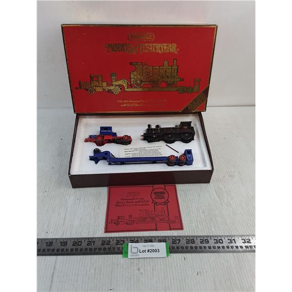 In Box Matchbox "Models of Yesteryear" 1929 Scammell  Truck Trailer & Locomotive