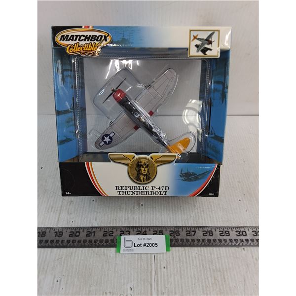 NIB Matchbox Republic P-47D Thunderbolt US Military Plane