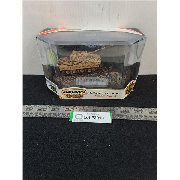 NIB Matchbox Panther Type A Tank & Display Case