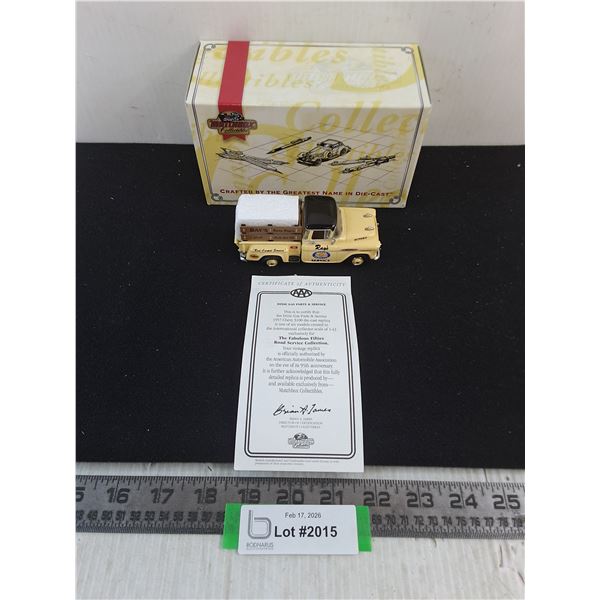 In Box Matchbox "AAA Dixie Gas, Parts & Service" 1957 Chevy 3100 w/Certificate