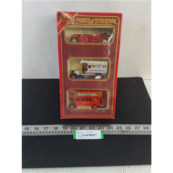 NIB Matchbox "Models of Yesteryear" Set of 3 Vehicles