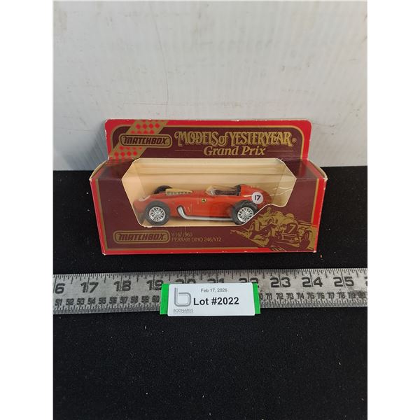 NIB Matchbox "Models of Yesteryear" Grand Prix Y16/1960 Ferrari Dino 246/V12