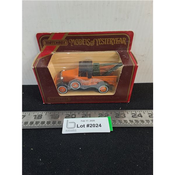 NIB Matchbox "Models of Yesteryear" Y7/1930 Model 'A' Ford Wreck Truck