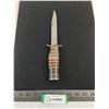 Image 1 : Military Issued Fixed Blade Knife - 6.5" Blade, Modified Handle