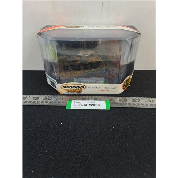 NIB Matchbox T-34/76 Soviet Tank & Display Case