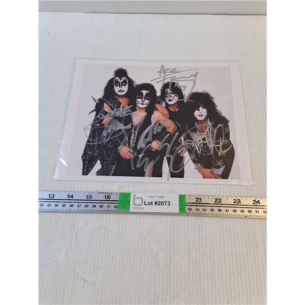 KISS Autographed Picture - Cannot Authenticate