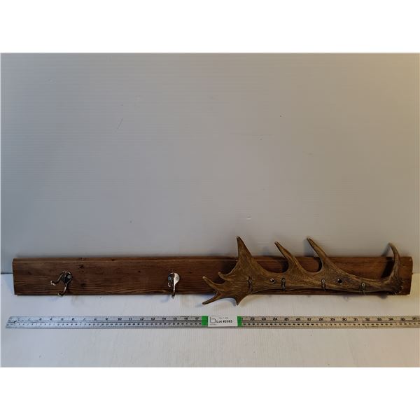 Antler Key and Coat Rack - 37" x 7.5" - PICK UP ONLY