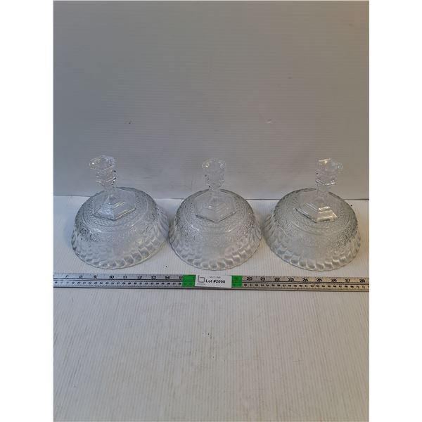 (3) Centerpiece Candle Holder - 7" x 7" - PICK UP