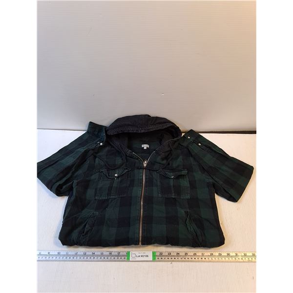 Hooded Flanel Shirt - Kismet - Medium