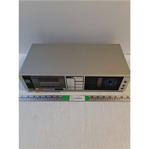 Cassette Tape Deck -  Kenwood - KX41 Powers On - Does Not Play