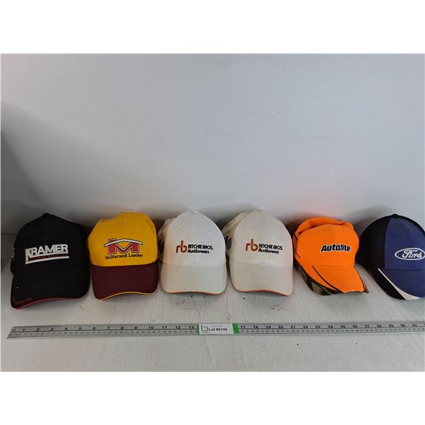 (6) Various Men's Hats- Ford