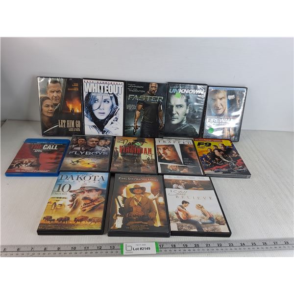 (13) Various DVDs- Actions & Westerns, As Is