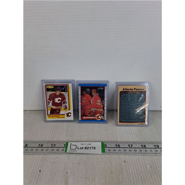 (3) Hockey Cards- Atlanta Flames, Joe Nieuwendyk- Cannot Guarantee Authenticity