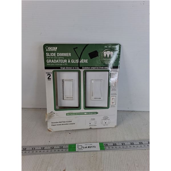 Slide Dimmer Light Switches- Feit Electric, As Is