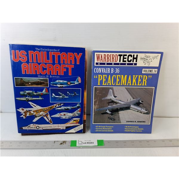 (2) Aviation Books- Encyclopedia of US Military Aircraft & Peacemaker