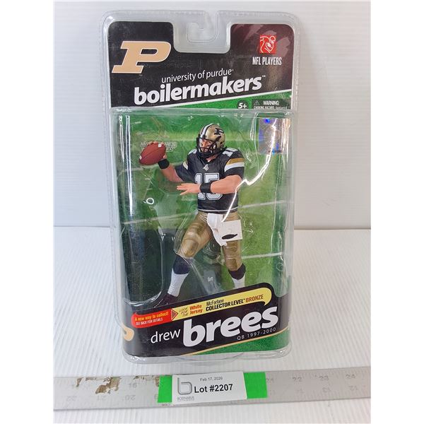 Drew Brees University of Perdue Boilermakers Figurine- Sealed