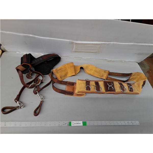 Multi Ring Horse Surcingle & Occidental Leather Tool Belt Suspenders