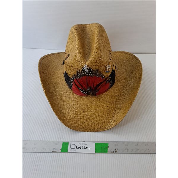 Feathered Straw Hat-7