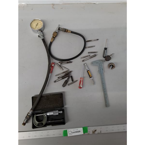 Micrometer, Compression Tester, Plug Taps, Misc.